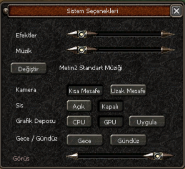 Sistem Seçenekleri